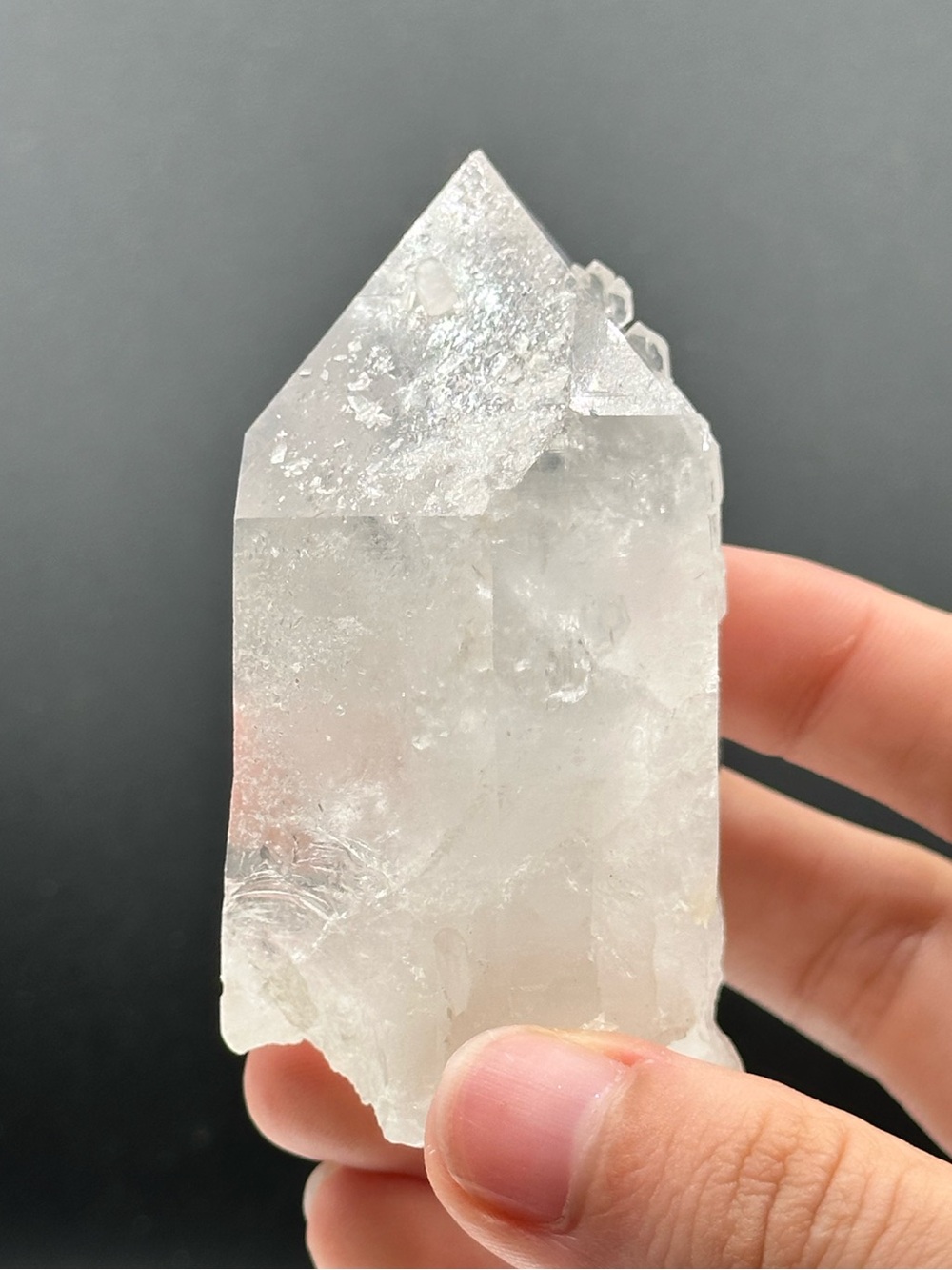 Arkansas Clear Quartz Point with Pentrators 🫧🤍🫧 ACQ13